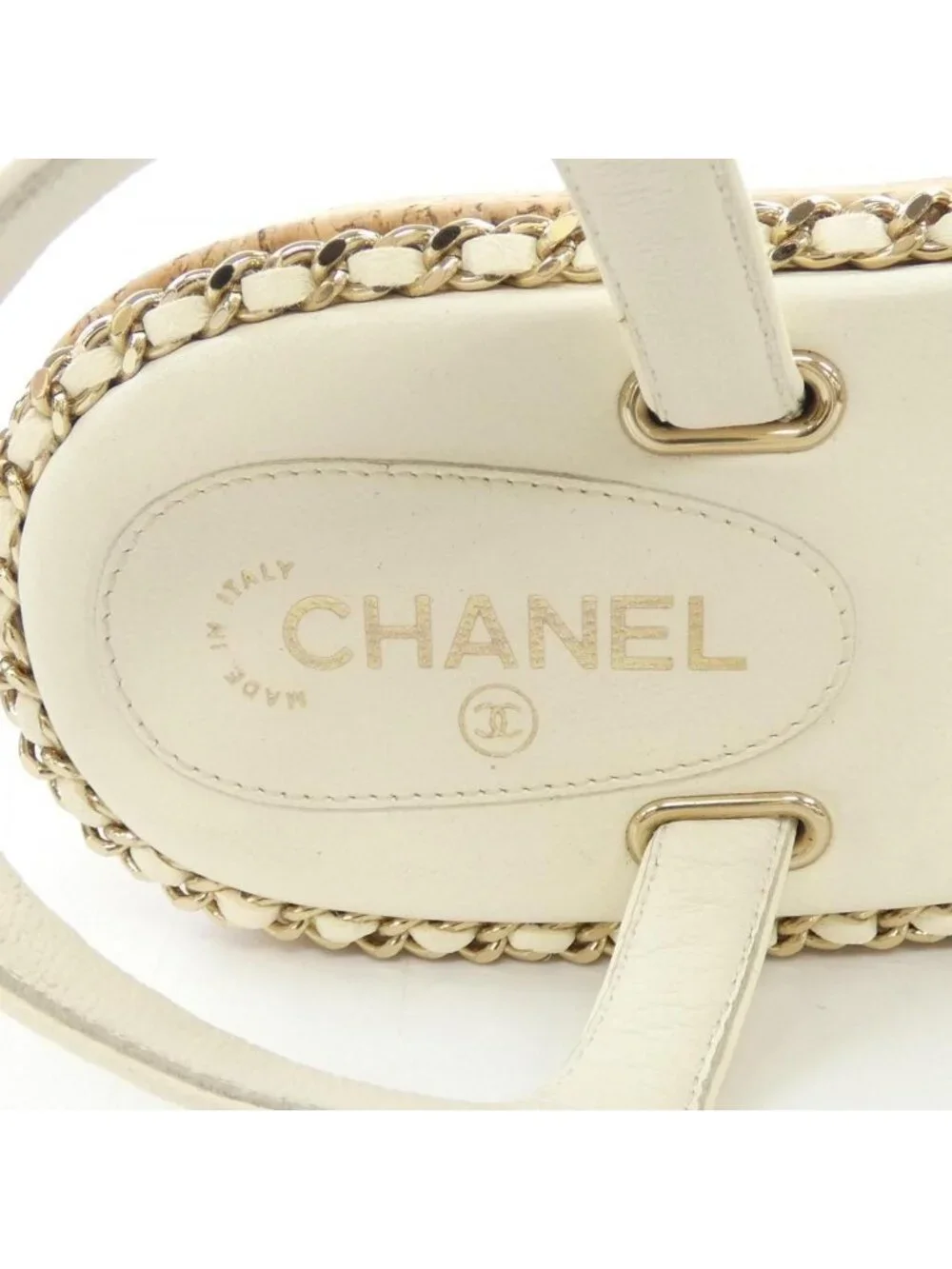 Chanel Sandals White